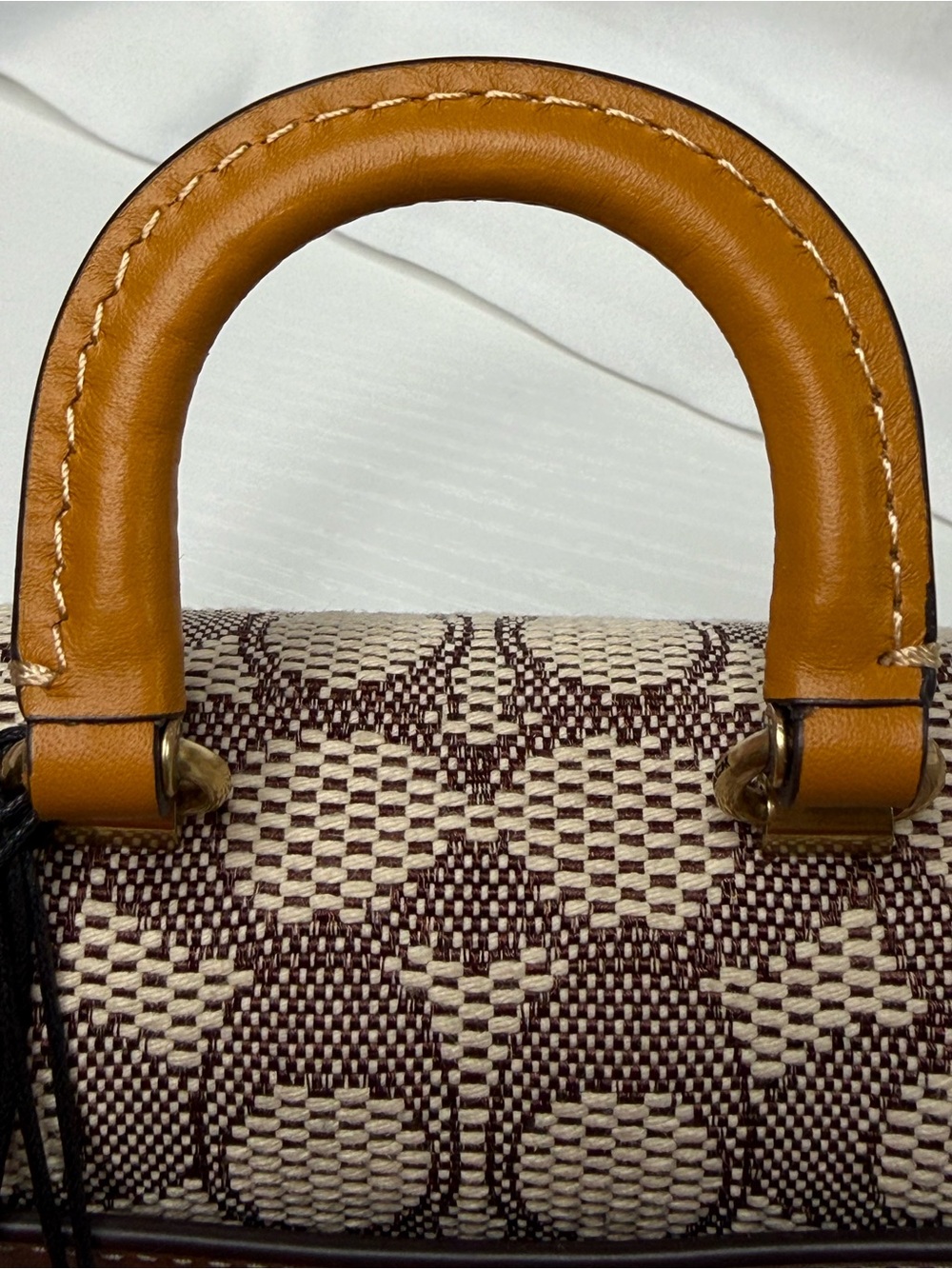 Coach Mini Rogue Top Handle in Signature Jacquard - Picture 13 of 15